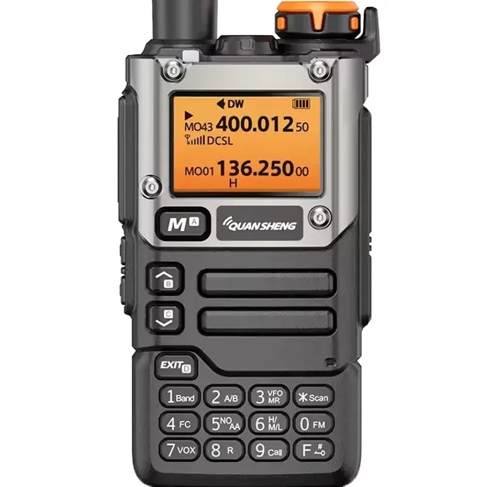 Фото Рация Quansheng UV-K6 (обновленная версия UV-K5) 5 Вт, авиационный диапазон, зарядка Type-C, UHF/VHF, скремблер, NOAA, беспроводная частота №1