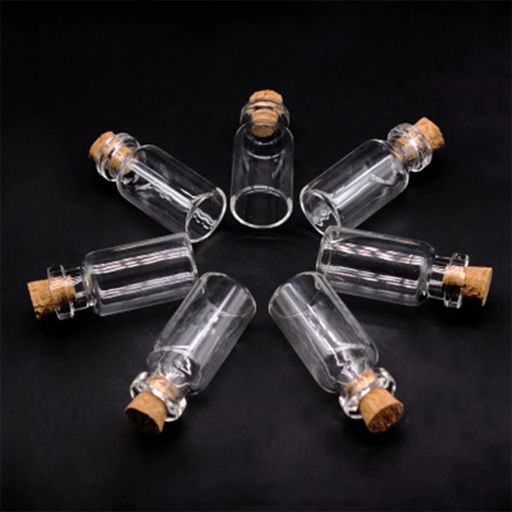 10 штук 1/3 мл Маленькая прозрачная Женская необычная бутылка для эфирного масла