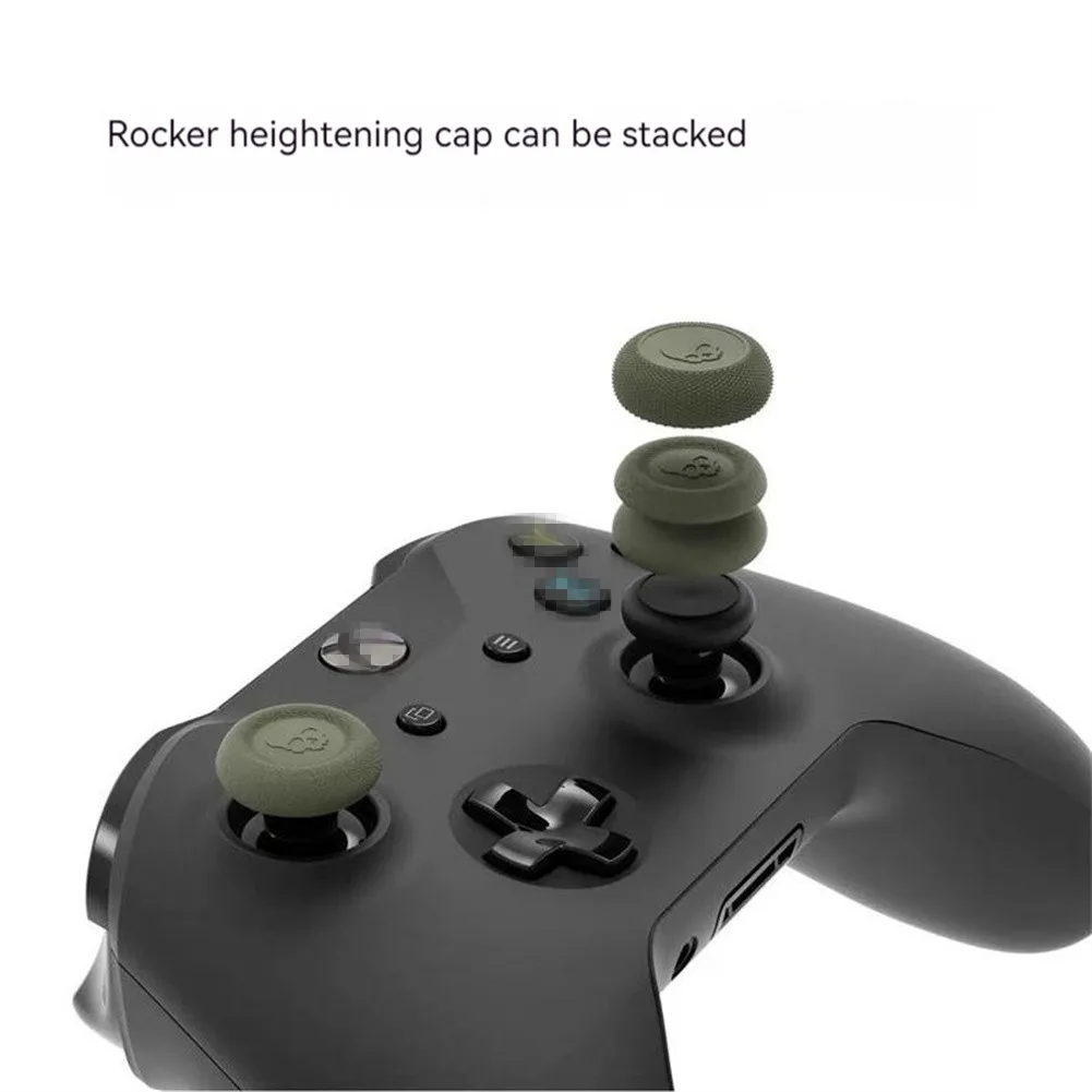 6 шт. колпачки для джойстика кнопок с нескользящей ручкой совместимые Xbox One Skull-Co