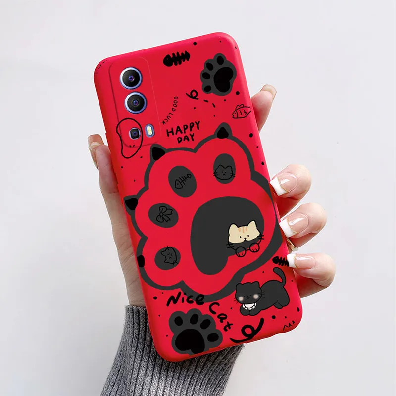 ДЛЯ Vivo Y72 5G Y52 Y75s телефон маска задняя крышка 2024 модная бабочка астронавт Coque Capas