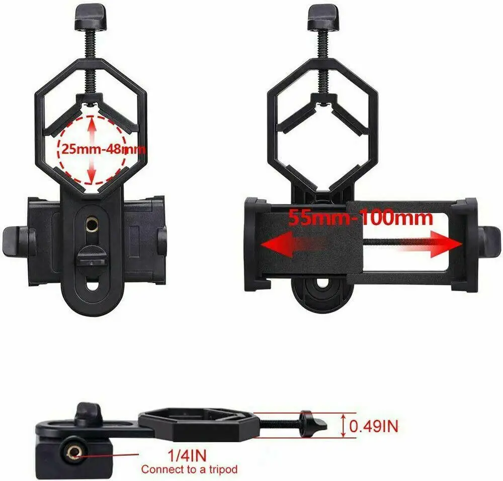 

1PCUniversal Camera Phone Holder For Monocular Binoculars Telescope Adapter Mobile Phone Clip Accessory Bracket