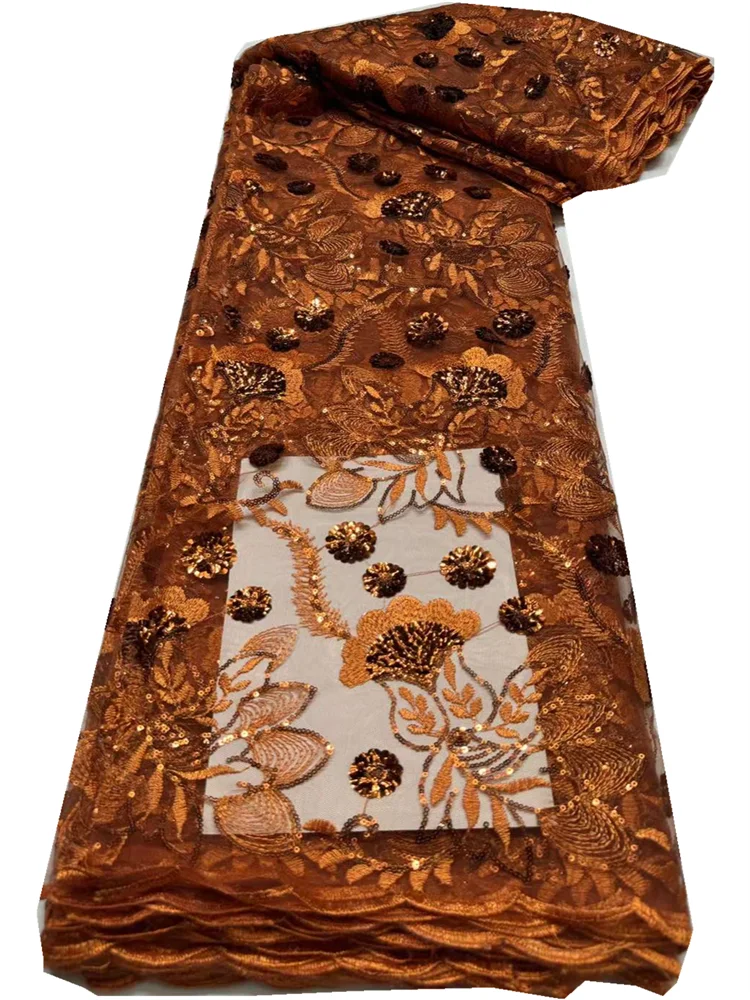 Высококачественная французская нигерийская вышивальная сетчатая ткань