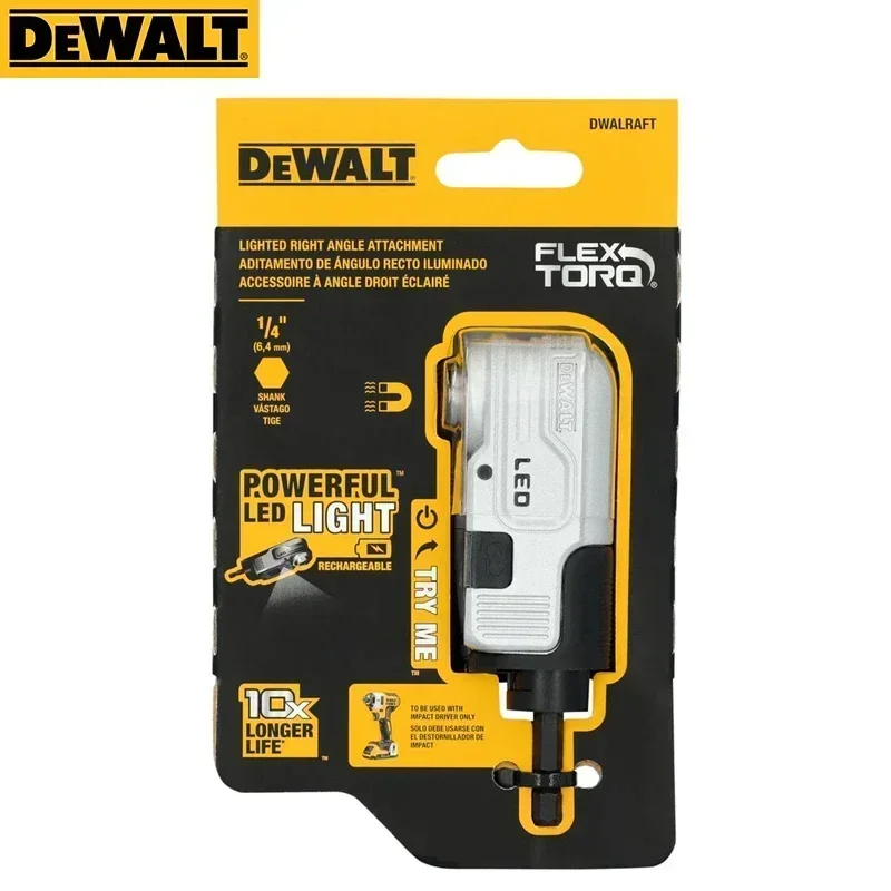 DEWALT DWALRAFT FLEXTORQ ®   Модульная прямоугольная насадка с подсветкой, зарядка через USB, светодиодная аккумуляторная дрель, аксессуары для электроинструментов (art.: 3920cb276dc0f) - 3920cb276dc0f