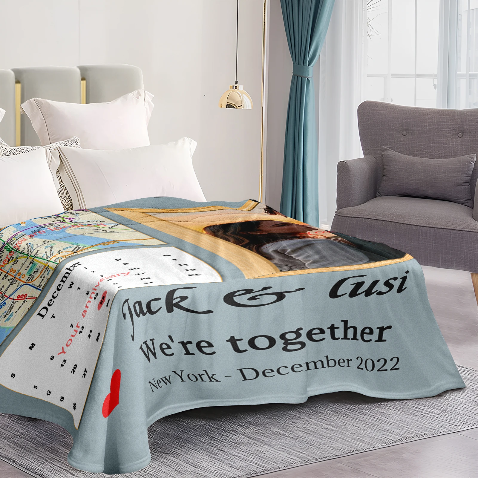 Кашемировое одеяло для двоих