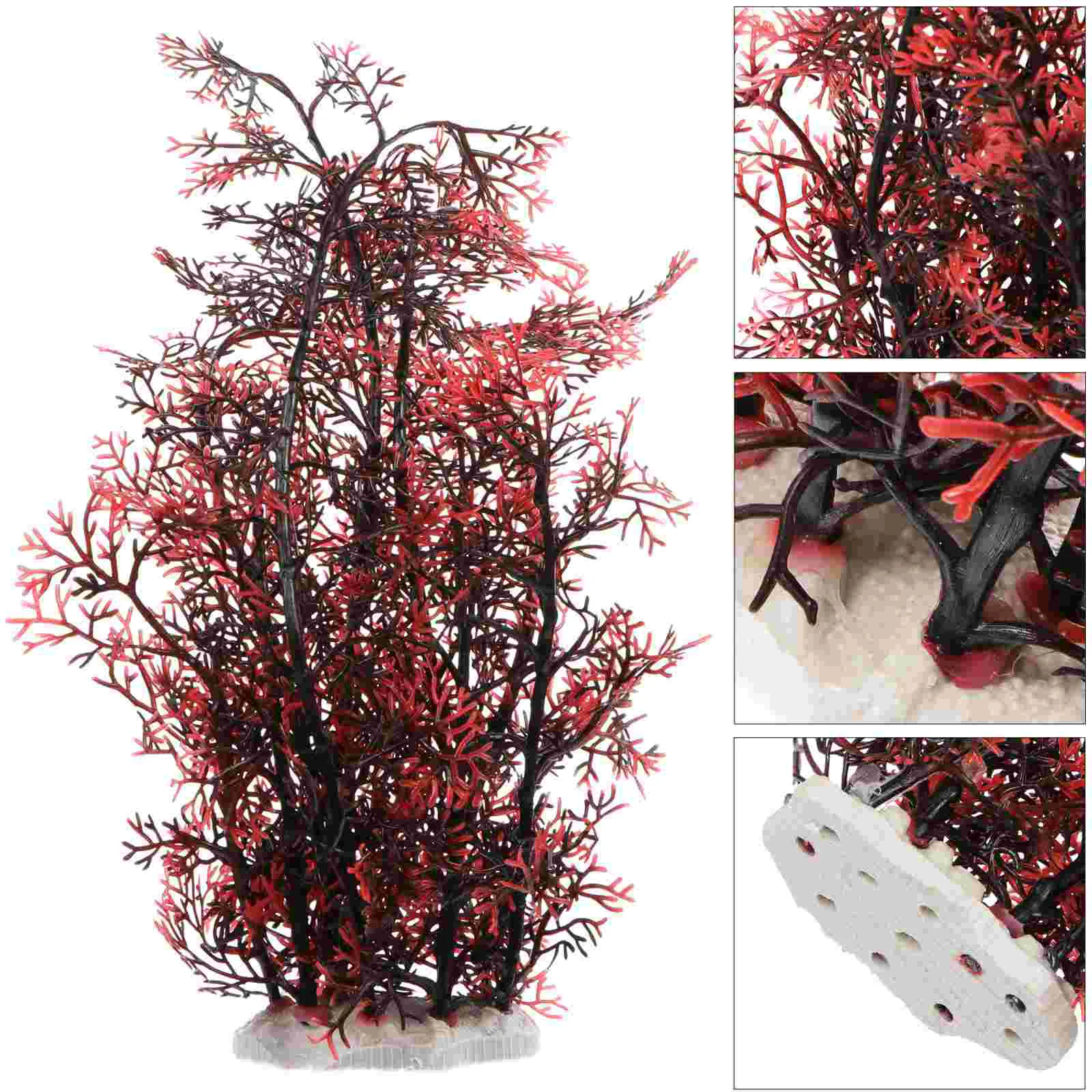 

2pcs Aquarium Landscaping Simulation Fish Tank Coral Plastic Plant Decor