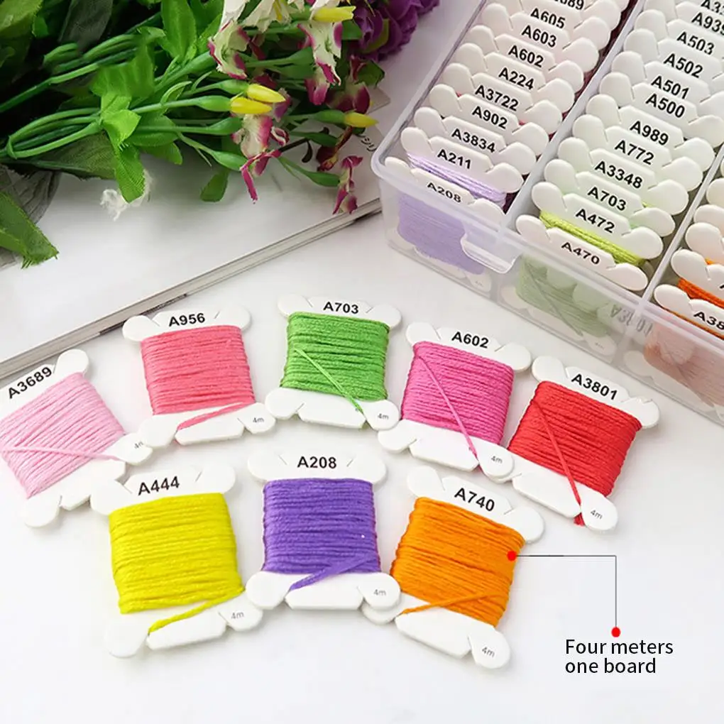 

80 Colors 4m Embroidery Floss Set Handicraft DIY Cotton Material Sewing Line Sewing Quilting Threads Lines Kit Color Random