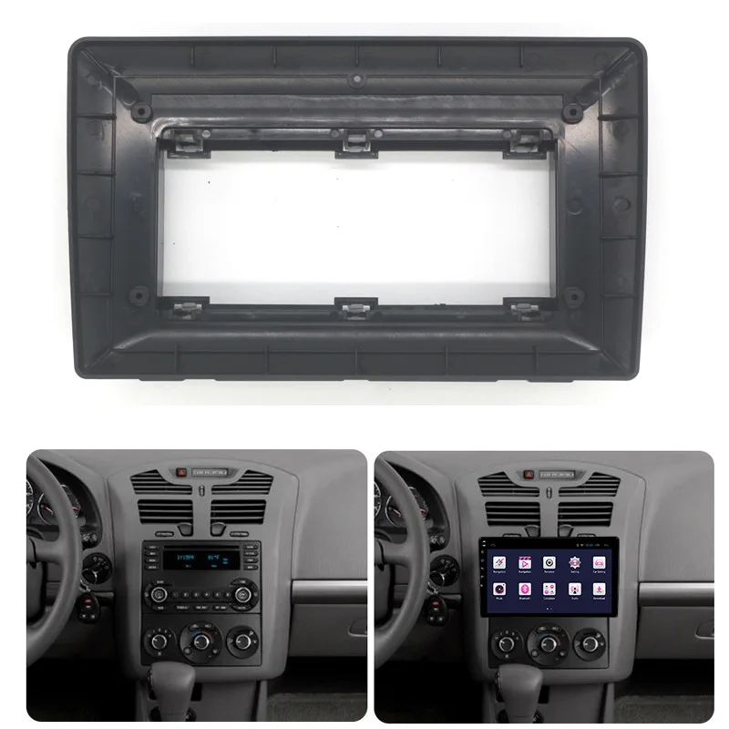 Car Radio Fascia For Chevrolet / Pontiac / Saturn 10.1 inch 2 Din Stereo DVD Refit Install Face Panel Dash Mount Frame Kit images - 6