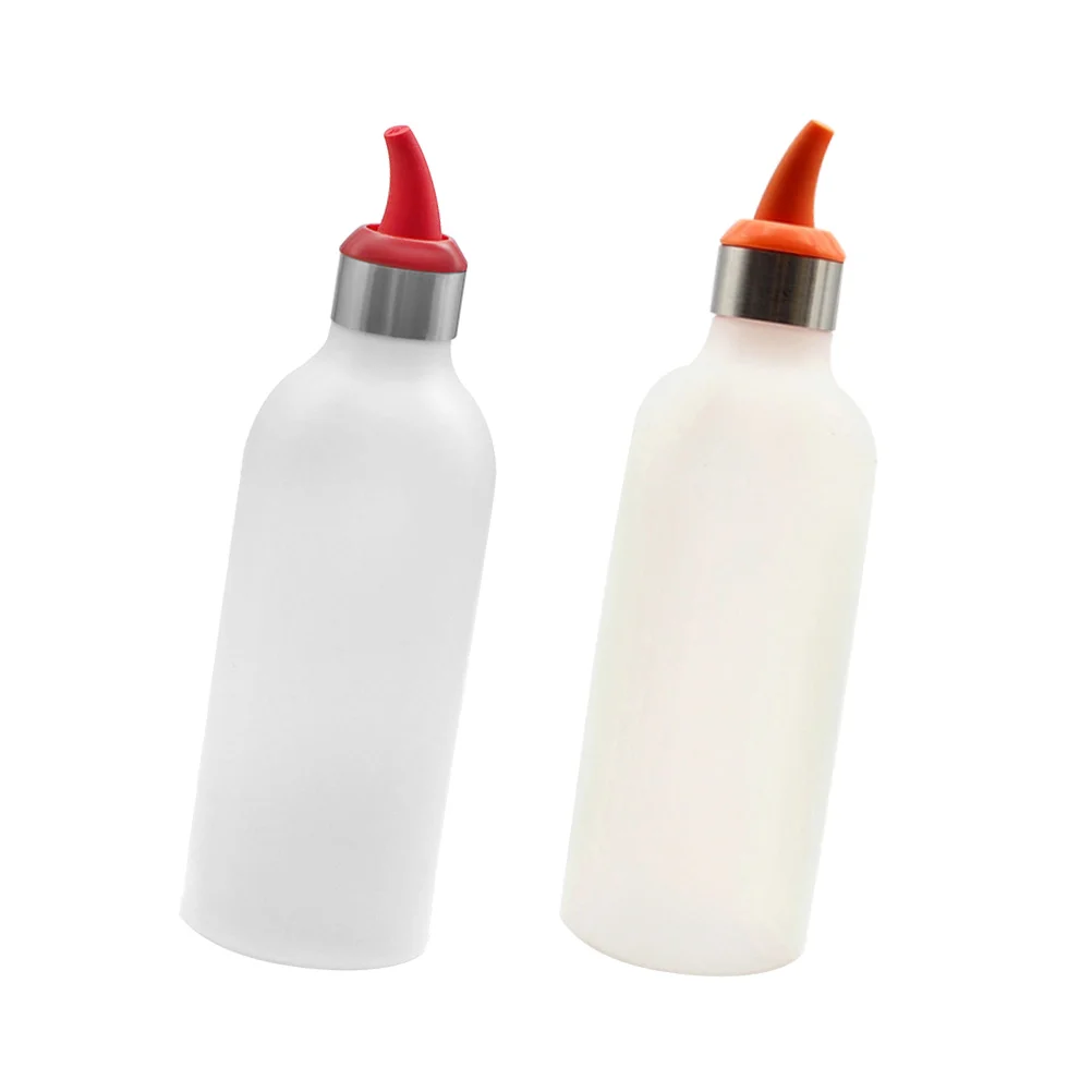 

Bottle Squeeze Squirt Bottles Condiment Kitchen Sauce Dressings Icing Silicone Sauces Syrup Oil Bbq Salad Empty Vinegar