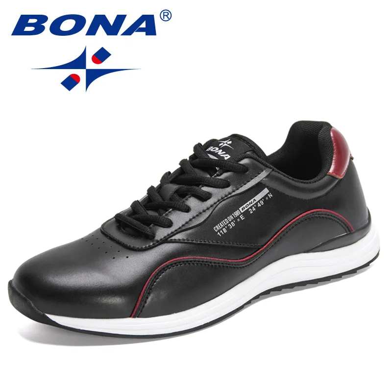 

BONA 2022 New Designers Classics Fashion Sneakers Men Outdoor Breathable Shoes Man Comfortable Casual Shoes Mansculino Footwear