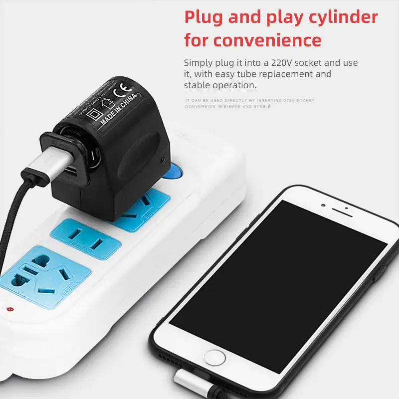 2024 бытовой/автомобильный прикуриватель постоянного тока адаптер питания 220 В до