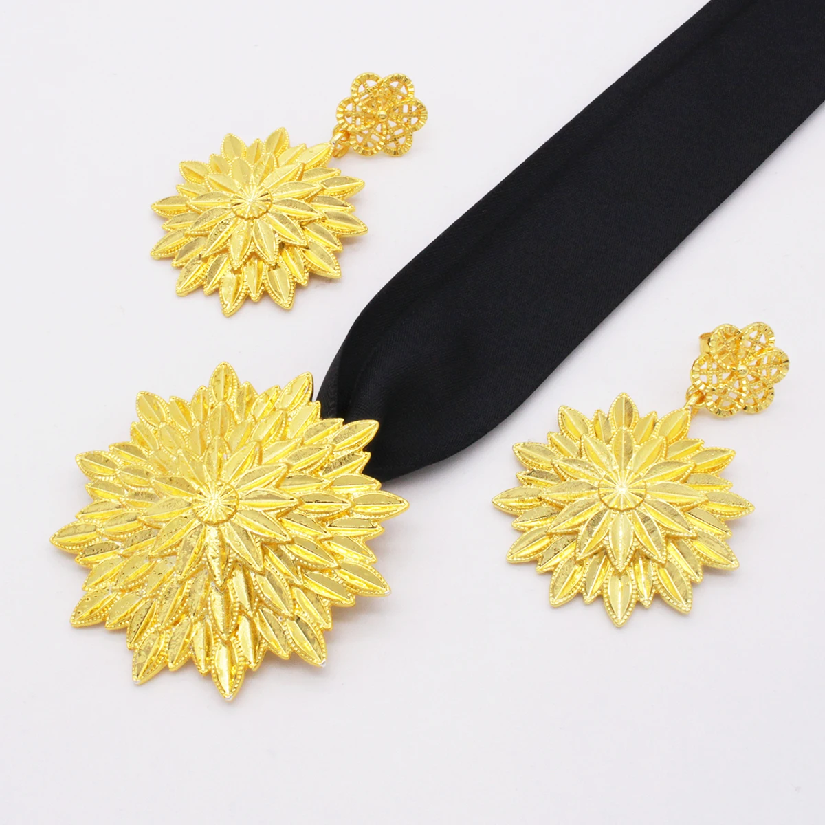 Роскошные элитные свадебные ювелирные украшения в эритрейском стиле для невесты