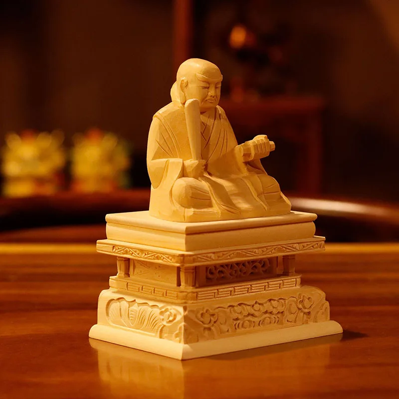 Статуя ципариса QiaoLin статуя Будды поделки Nichiren деревянные ципарисские украшение