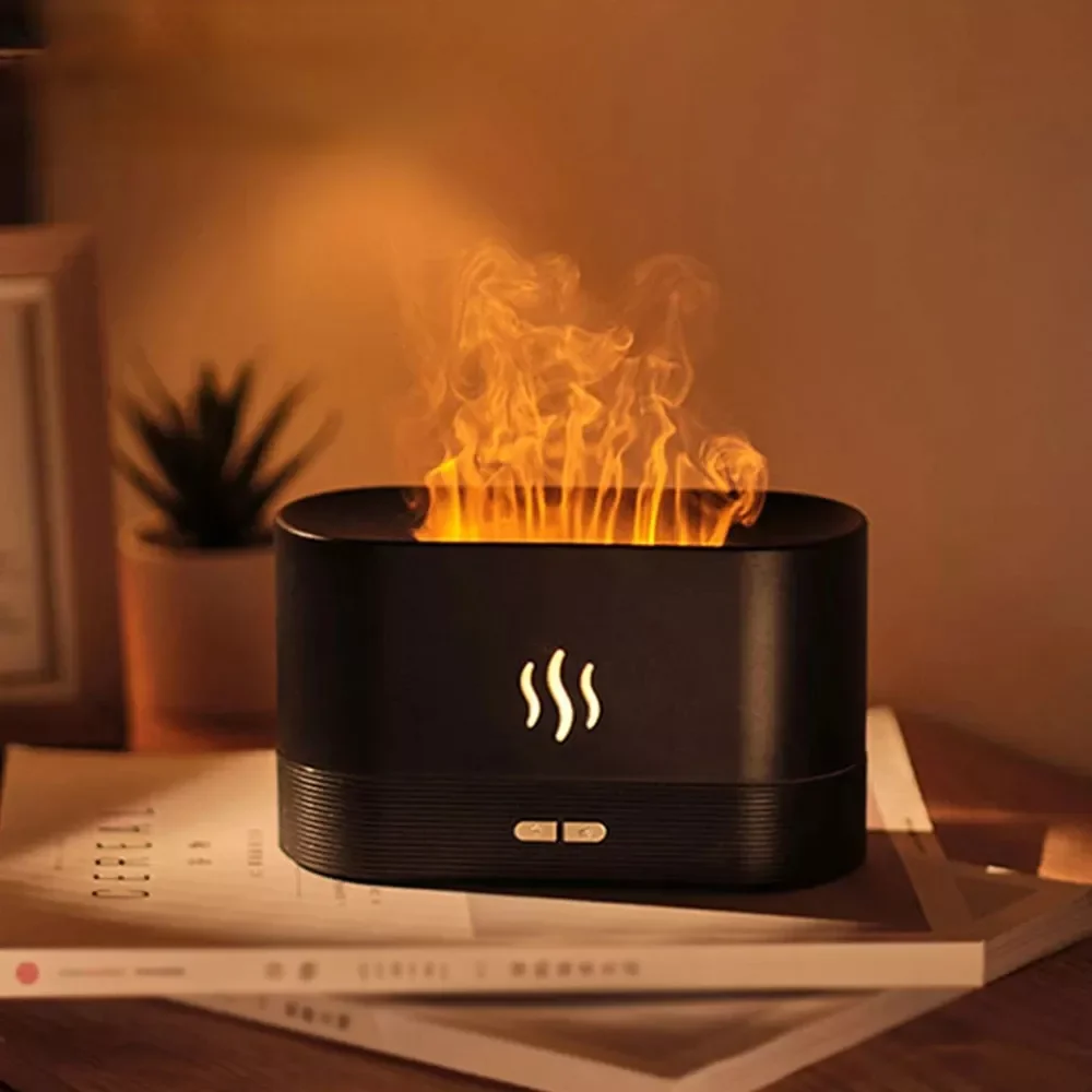 

Увлажнитель воздуха ультразвуковой с имитацией пламени, USB, для дома и офиса