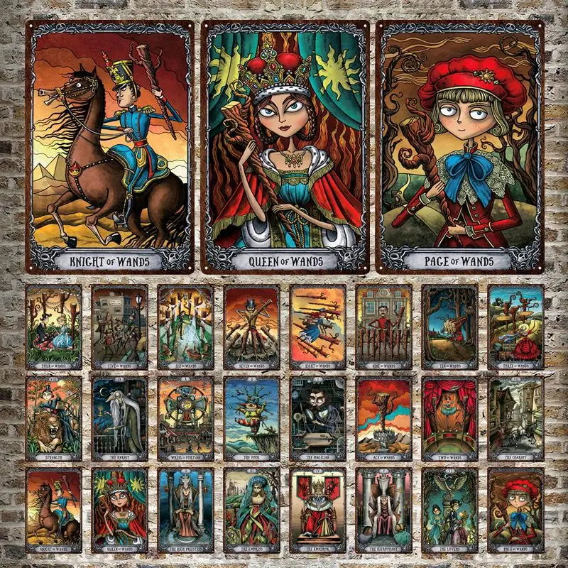 

Comics Tarot Cards Metal Tin Signs Metal Iron Plaque Decorative Vintage Plates Bar Pub Cafe Club Man Cave Wall Decor Home Decor