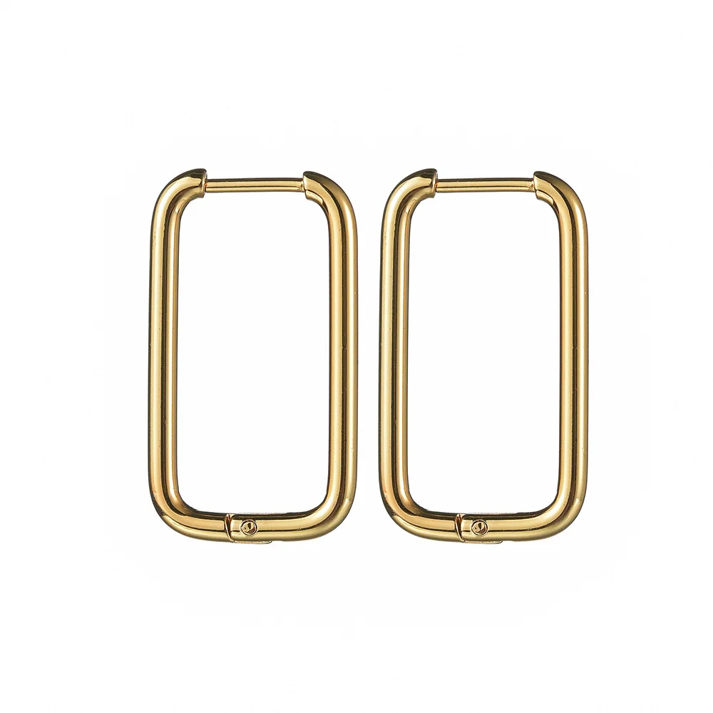 

Новые Модные Простые геометрические прямоугольные серьги с буквами, матовые золотые Винтажные серьги для женщин, бижутерия для вечеринки, ...