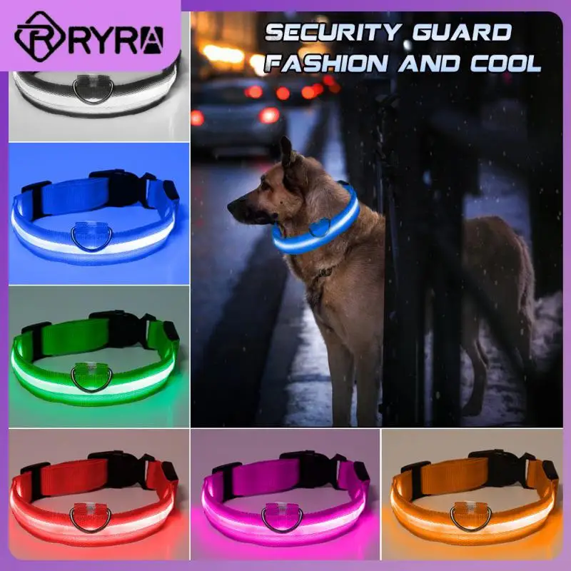 

USB Charging Led Dog Collar Anti-Lost/Avoid Car Accident Collar For Dogs Puppies Dog Collars Leads LED Supplies Pet Products