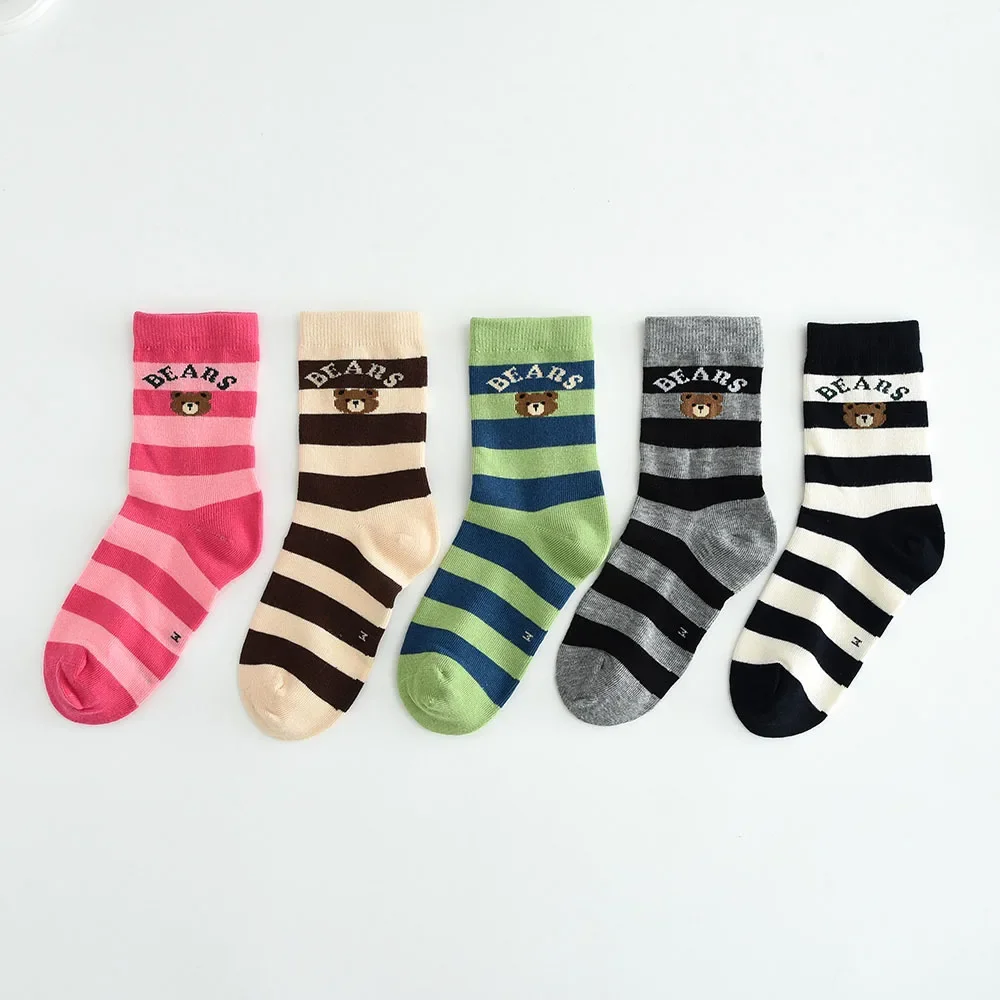 ya осенне-зимние детские хлопковые носки Lumiya упаковка из 5 пар бесшовные