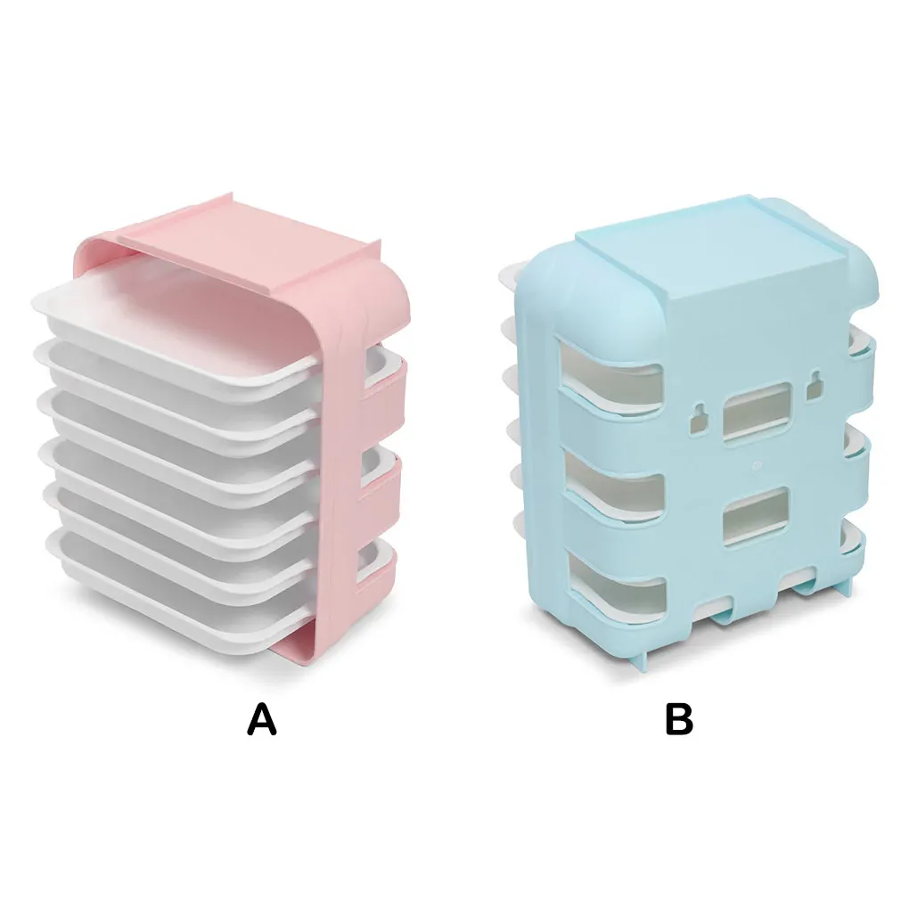 

Storage Plate Multi-Layers Convenient Punch-free Food Organizer Foldable Lightweight Reusable Side Dish Tray Household