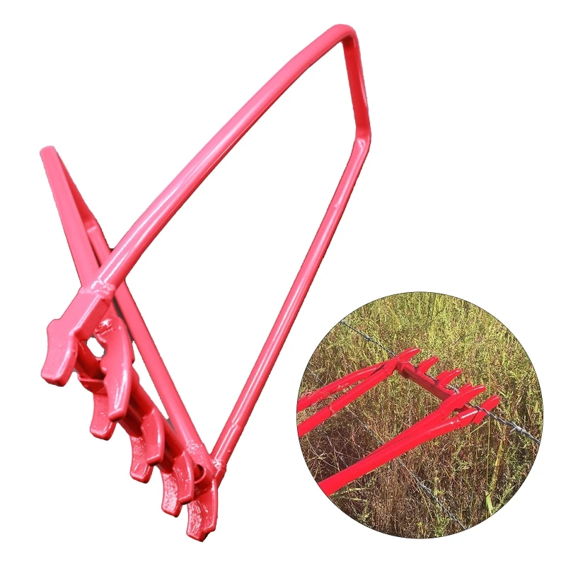 

X37E Fence Wire Crimping Tool for Repair Barbed Wire Tighten Loose Fence Lines Correctly Restore Tension to Sagging Wires