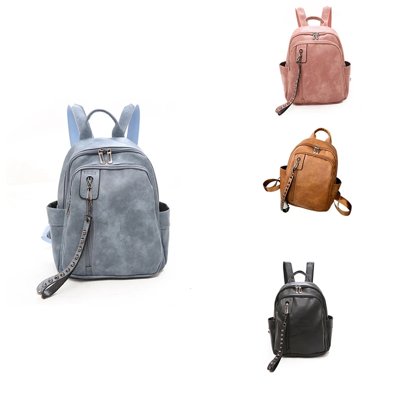 

Ladies PU Leather Backpack Women Fashion Backpack Retro Shoulder Bag School Bag Backpack