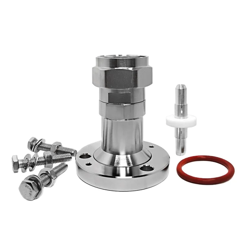 

Brass 7/8 EIA Flange to 7/16 DIN Male RF Connector