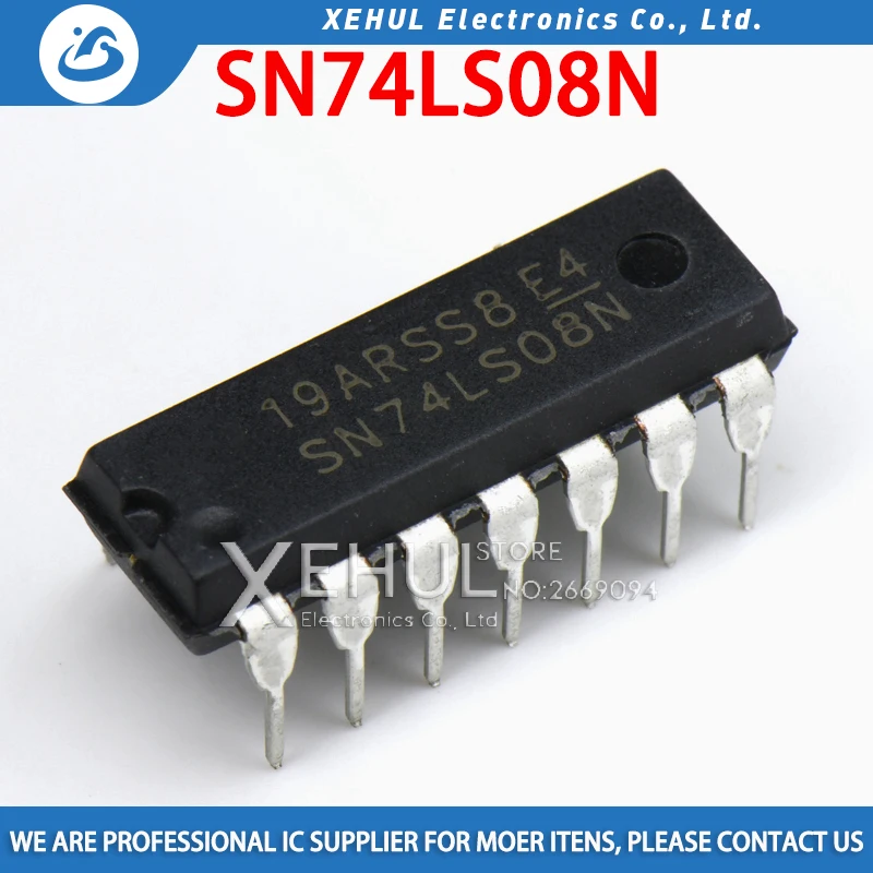

50PCS /100PCS SN74LS08N 74LS08N DIP14 SN74LS08 DIP HD74LS08P 74LS08P 74LS08 new and original IC free shipping
