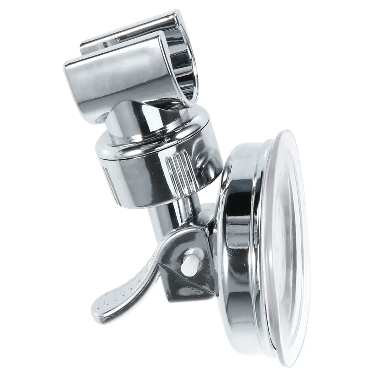 

Suction Cup Bracket Wall Mount Adjustable Bathroom Holder (Silver)