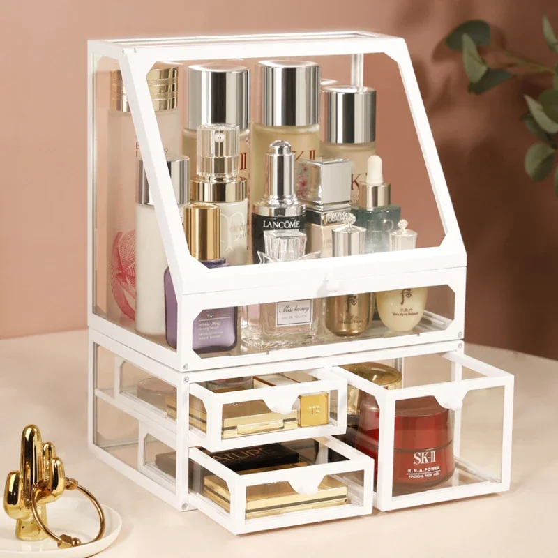 Многослойный разделитель коробка для макияжа хранения кистей прозрачная