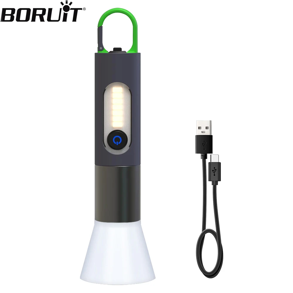 BORUIT Wainlight NM1 LED Flashlight 4-Modes Type-C Rechargeable Waterproof Torch Used For Outdoor Camping Adventure Fishing Etc.