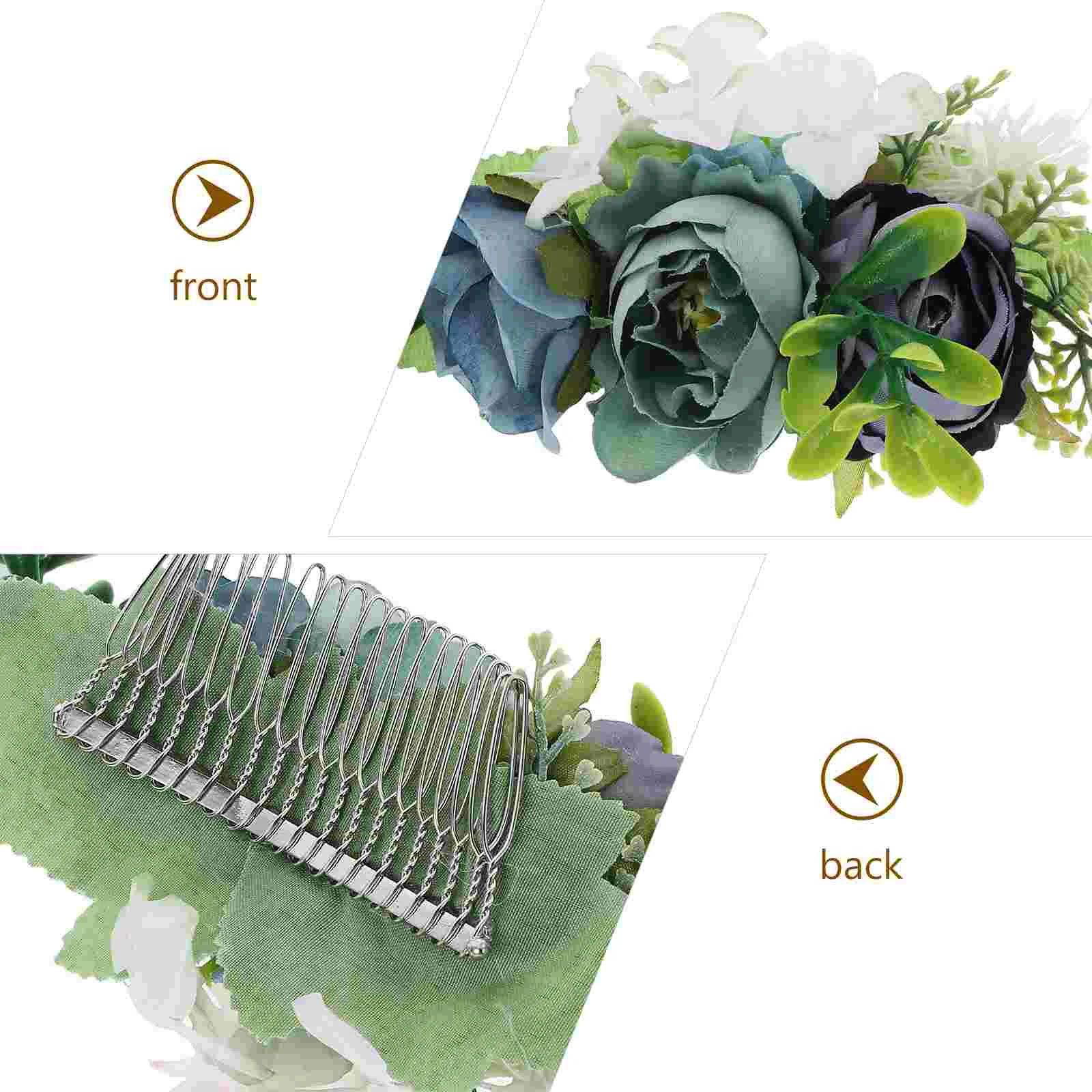 Шелковые цветы имитация розы металла модная свадебная расческа для волос