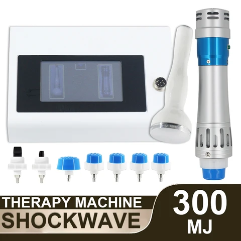 Аппарат для терапии ударной волной 300MJ, портативный массажер для физиотерапии, облегчения боли в плечах и мышцах