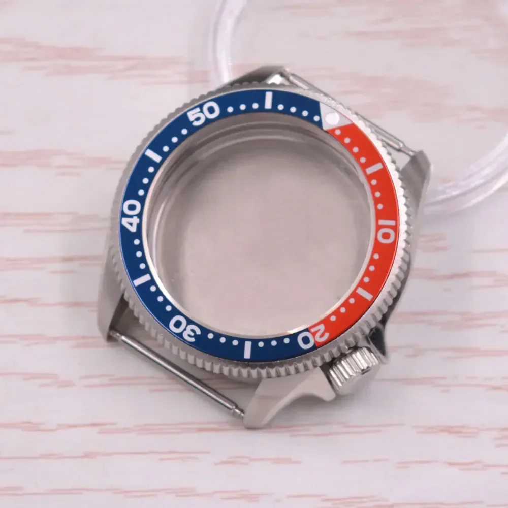 Часы 37 мм Φ черный/синий Безель сапфировое стекло нержавеющая сталь Fit NH35 NH36