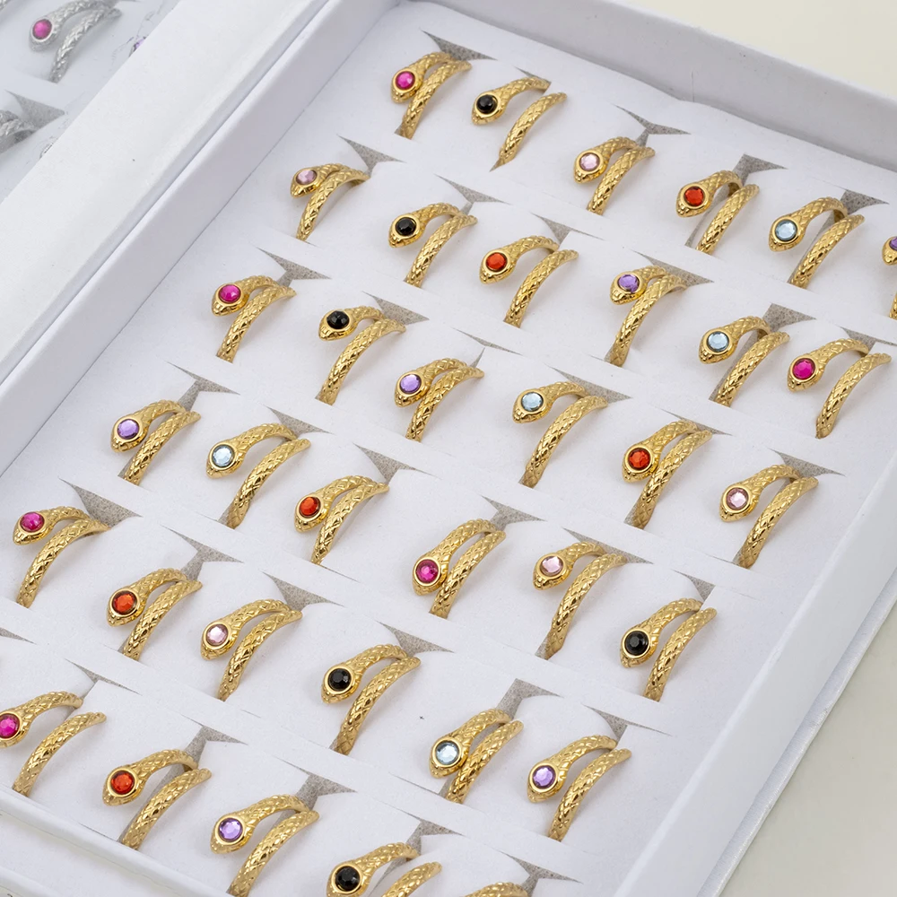 20 шт./партия женские кольца в виде змеиных глаз