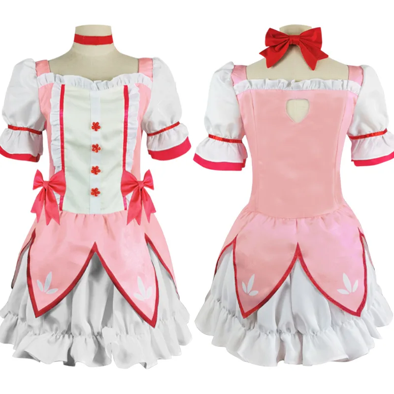 Маскарадный женский костюм для косплея из аниме Puella Magi Madoka Magica Kaname с перчатками