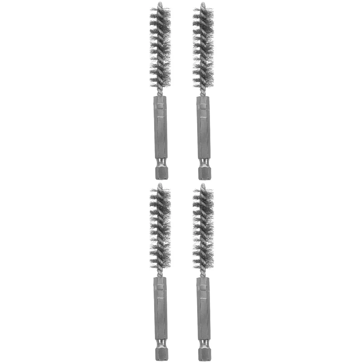 

4 pcs Pipe Tools Hexagonal Handle Cleaning Brush Pipe Brush For Drill Grinder
