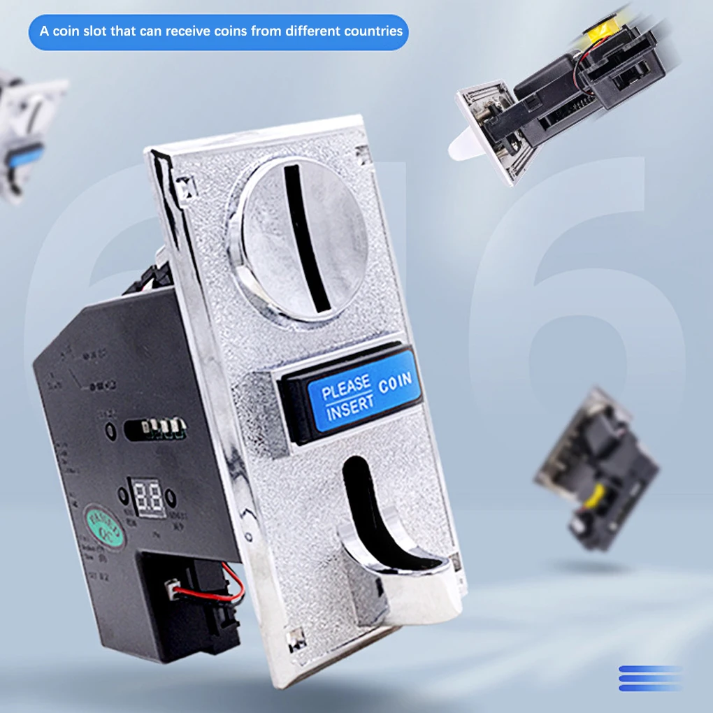 

Multi-Coin Acceptor Wear-resistant Arcade Game Accessories Coin Dispenser for Vending Machine Washing Machines 5P Socket
