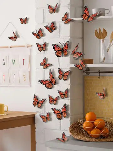Бабочки на стену, 3D бабочки для декора