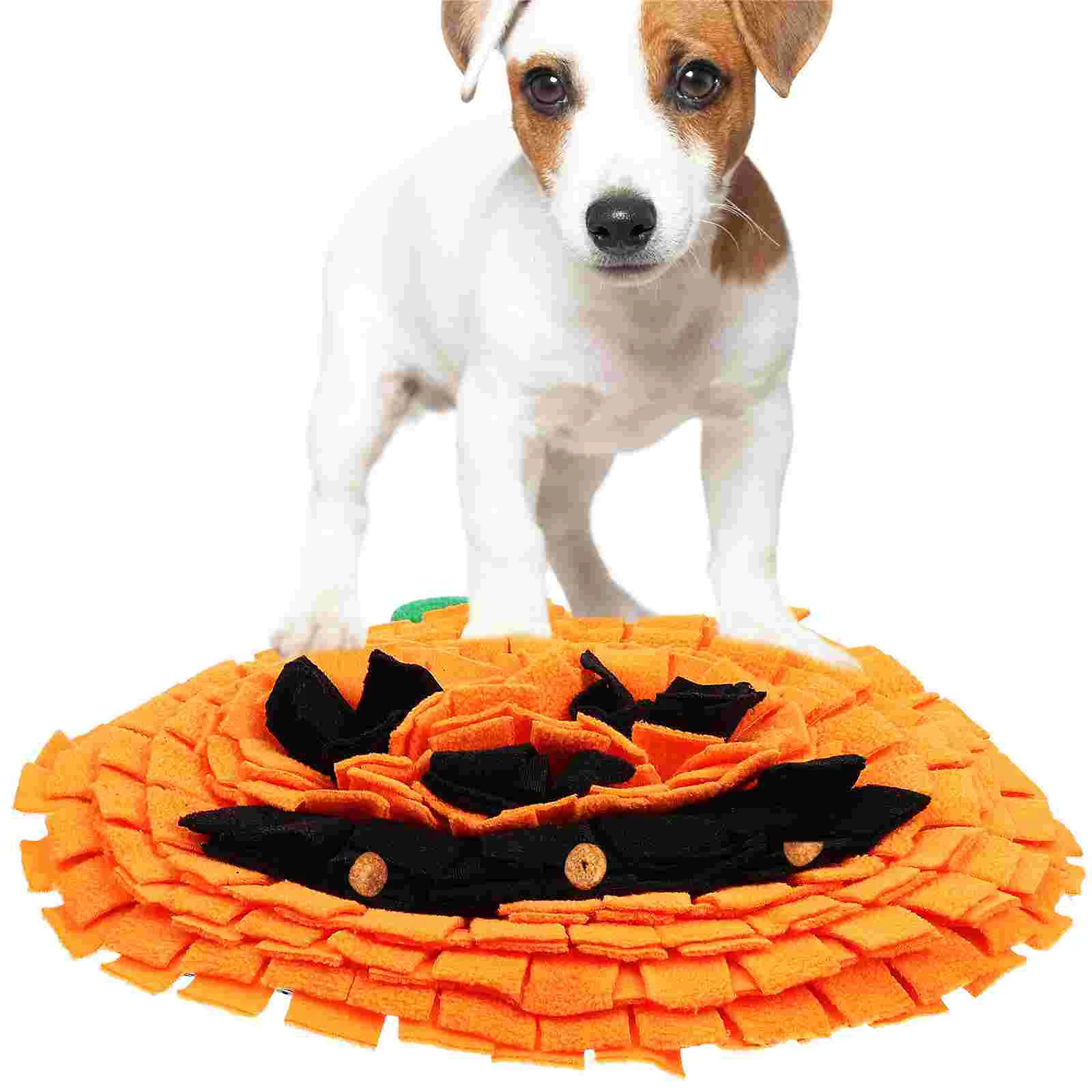 

Pumpkin Pet Training Cushion Sniffing Feeding Mat Puppy Snuffle For Dogs Large Breed