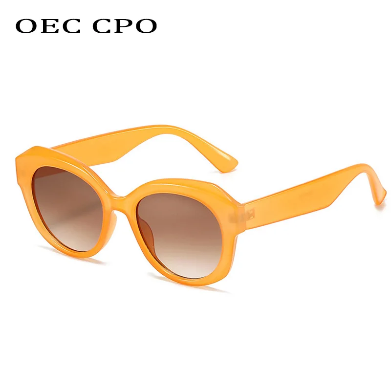 

OEC CPO Hot Orange Square Women's Sunglasses Fashion Gradient Sun Glasses Female Retro Shades Ladies Eyeglasses Gafas De Sol