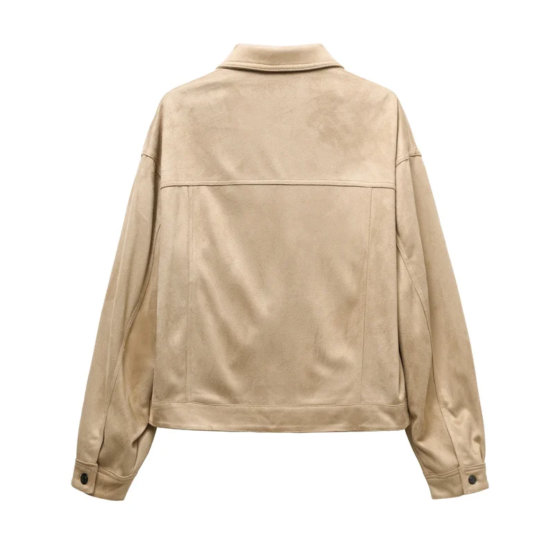 Мужская замшевая куртка RARF новинка осень/зима 2024 повседневное пальто с отложным