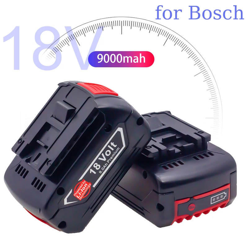 

Перезаряжаемый литий-ионный аккумулятор 18В 9000ма/ч для Bosch 18В аккумулятор Backup9.0A портативная сменная батарея BAT609 светосветильник индикатор & ...