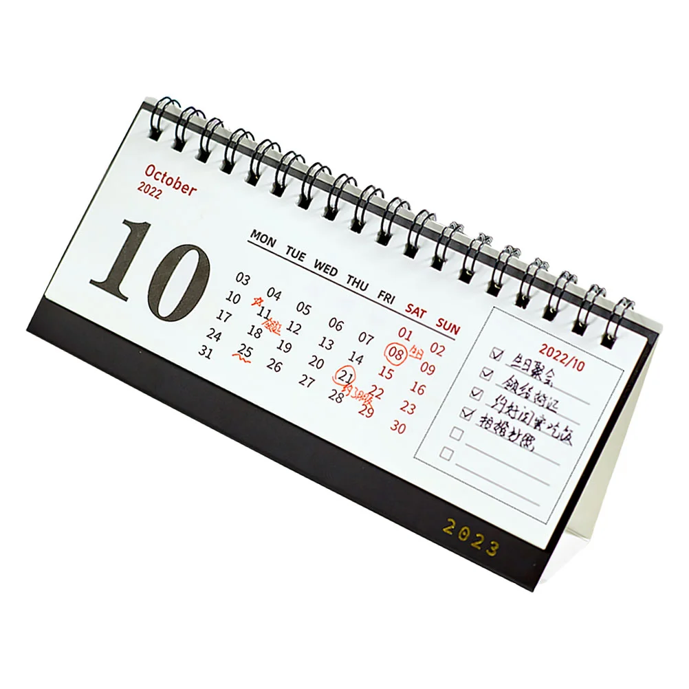 

Calendar 2023 Desk Standing Tableoffice Desktop Schedule Daily Planner Monthly Calendars Small Tabletop Paper Yearnotebook Stand