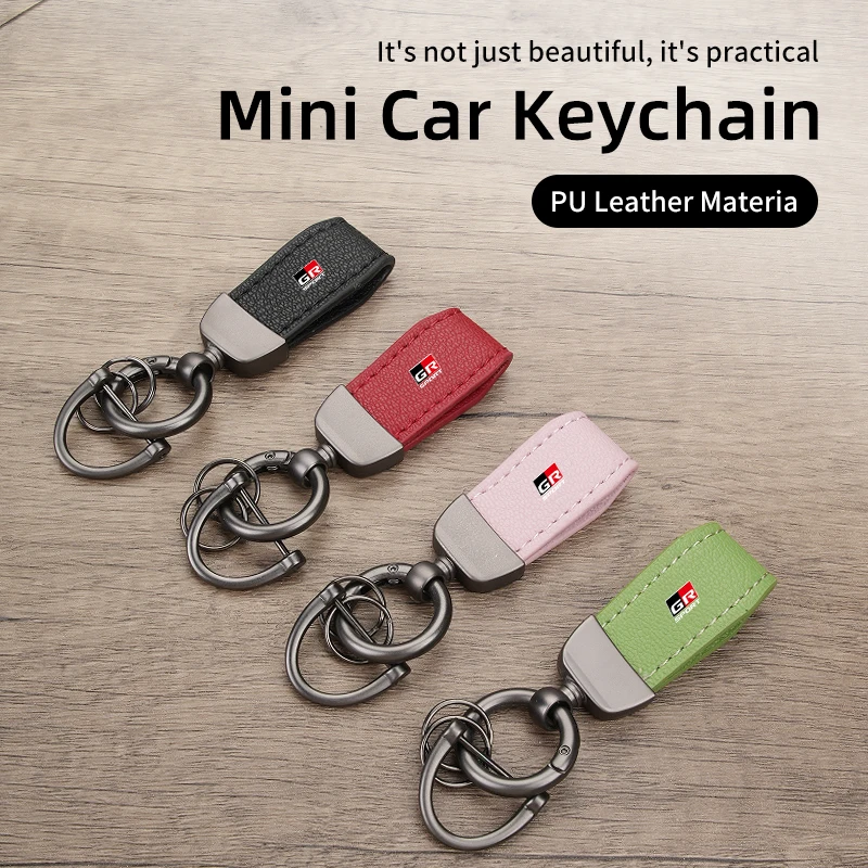 Автомобильные аксессуары брелок кожаный для ключей держатель с пряжкой Toyota GR Supra