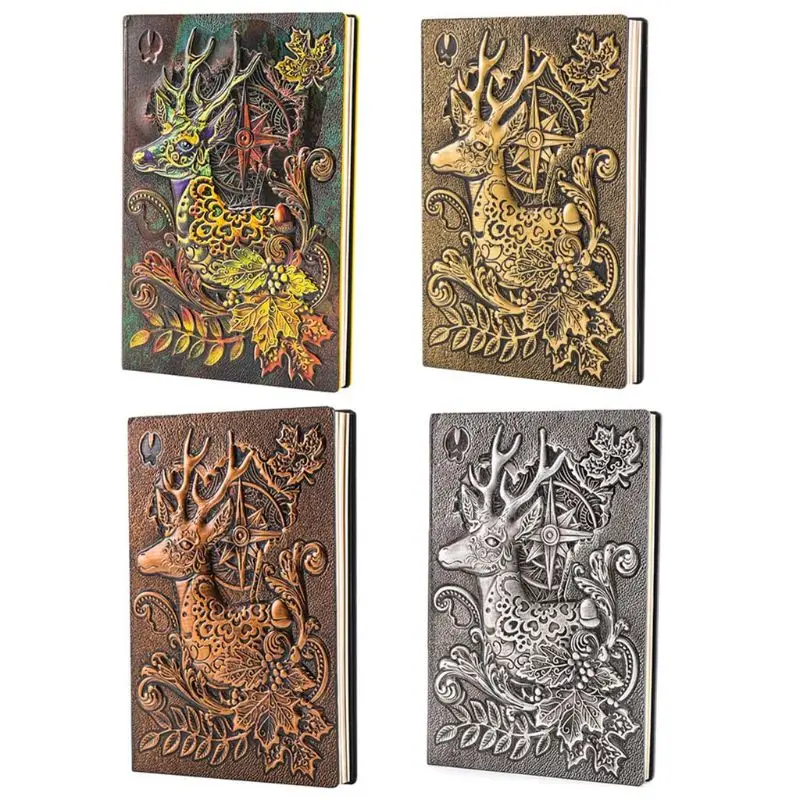 

Для креативного рельефного оленя A5 Кожаный Блокнот-дневник блокнот дорожный дневник