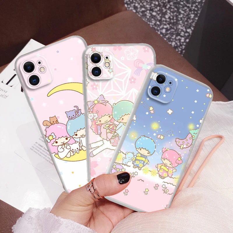 222A sanrio little twin star Soft Case for LG K71 K8 Plus K9 Lite Q510 K92 Q92 Stylo 6 7 V40 V50 V60 G9 X4 Q61 Q60