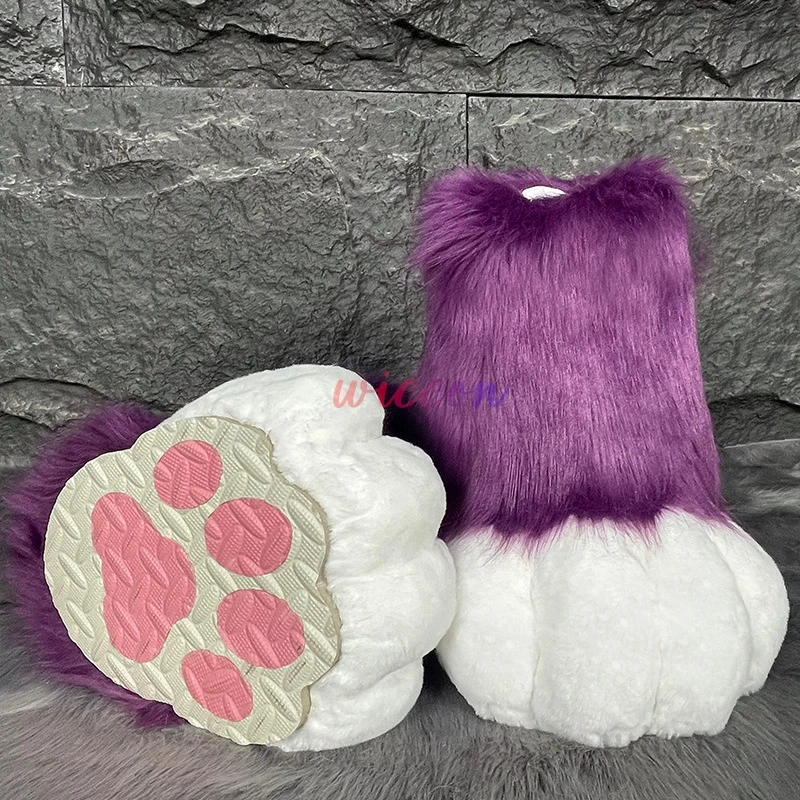 21 стиль новый костюм Kig обувь для косплея пушистый меховой сапоги Rubbit Cat милые