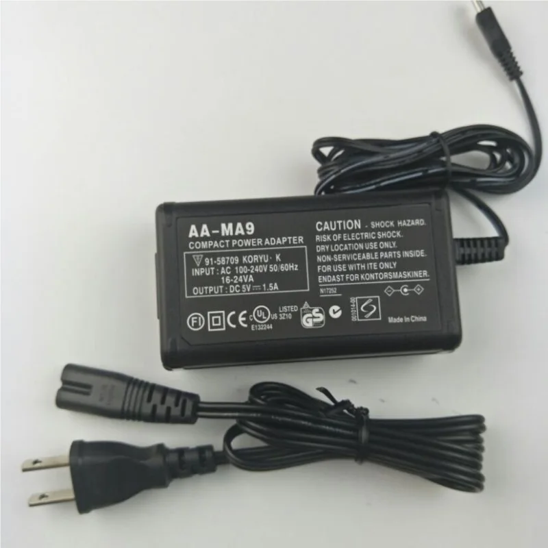 

AA-MA9 Replacement AC Power Adapter/Charger for Samsung SMX-C10 SMX-C14 SMX-C20 SMX-C24 SMX-S10 SMX-S16 SMX-F40 F43 Camcorders