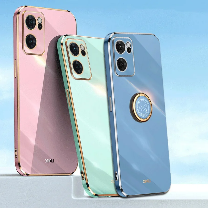 

Чехол с кольцом-держателем на палец для OPPO Find X5 Pro Find X5 Lite Find X3 Lite X3 Pro, мягкий силиконовый чехол с покрытием