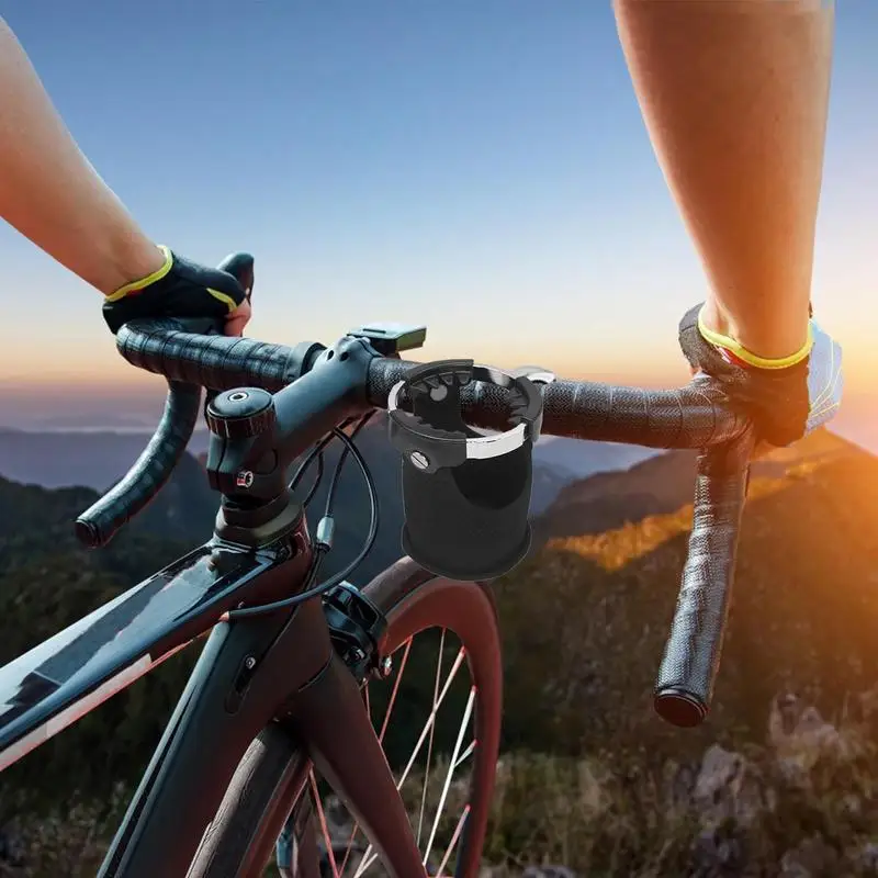 Bike Water Bottle Cup Holder Motorbike Water Bottle Cage Motorcycle Handlebar Mount Cage Bike Beverage Holder Stand Mount