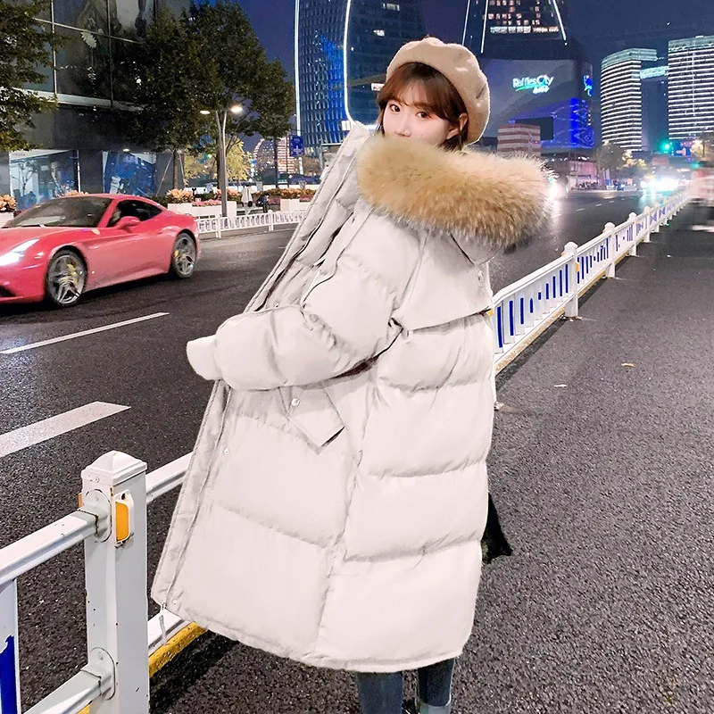 2022 New Down Cotton Jacket Women In The Long Paragraph Cotton Jacket Winter Bread Clothes Cotton Jacket Tide